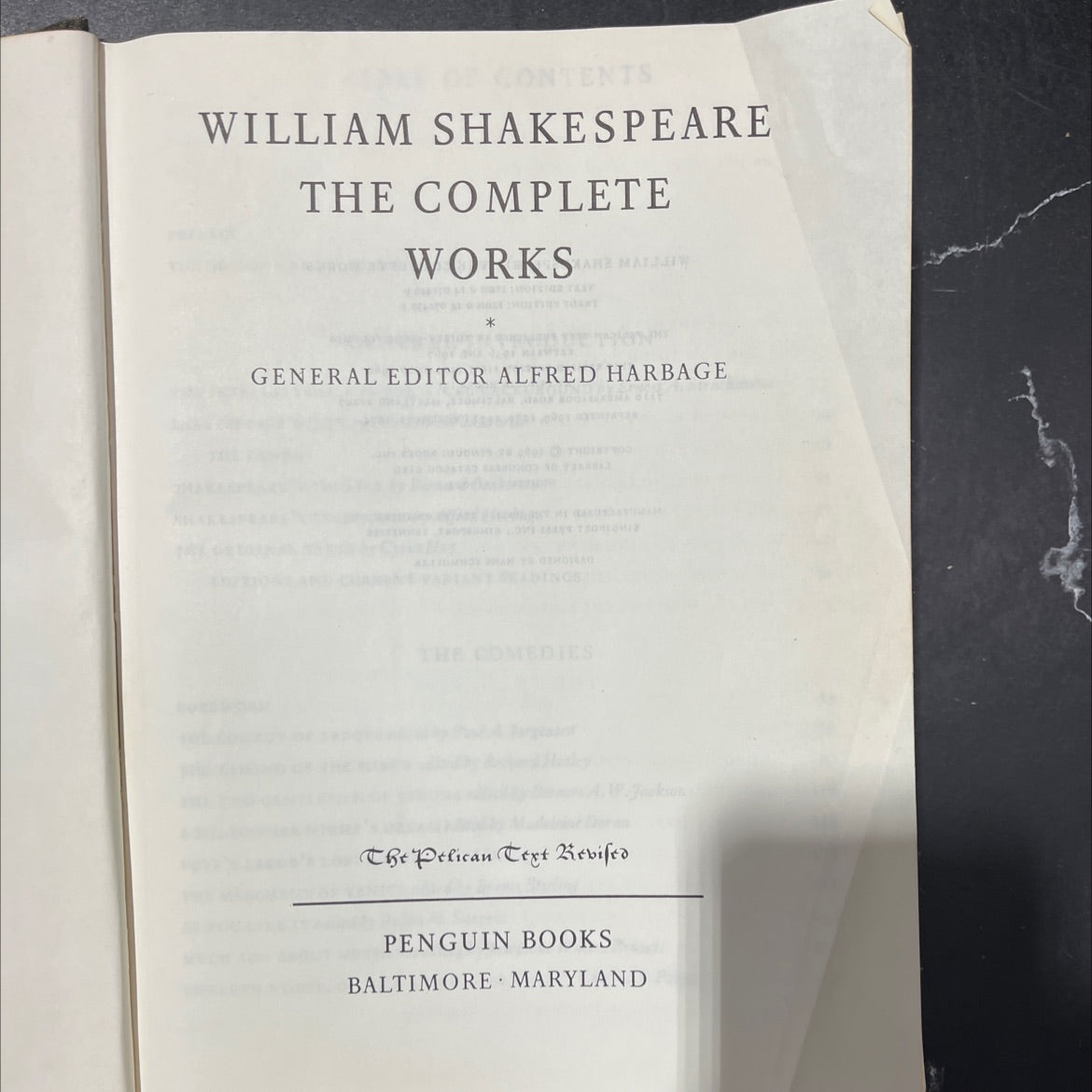 william shakespeare: the complete works book, by william shakespeare, 1970 Hardcover, Heavily Used image 2