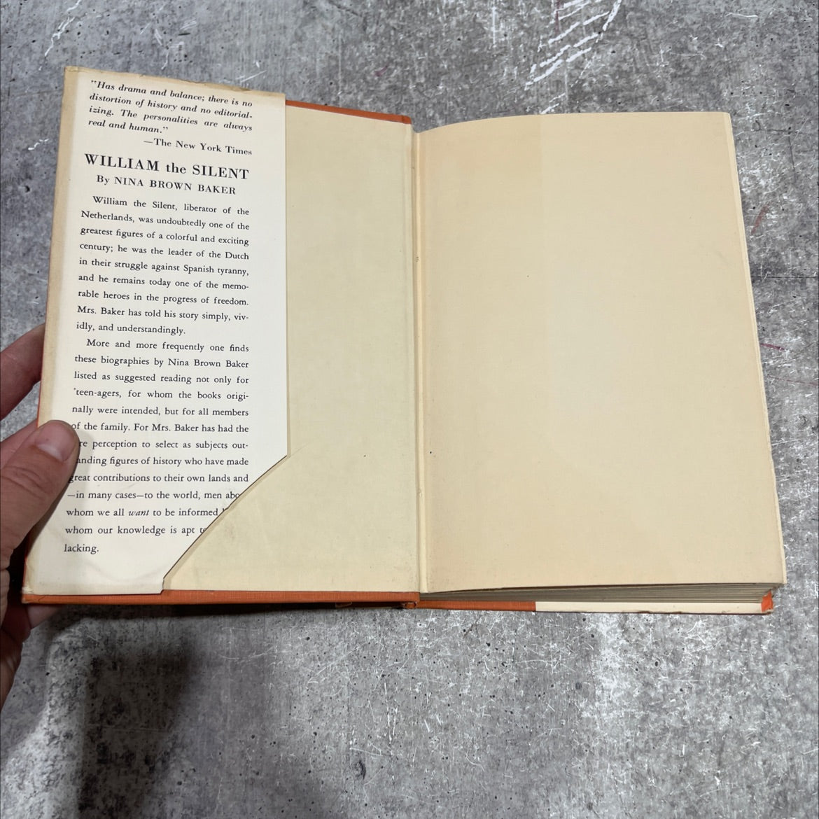 william the silent book, by nina brown baker, 1947 Hardcover image 4