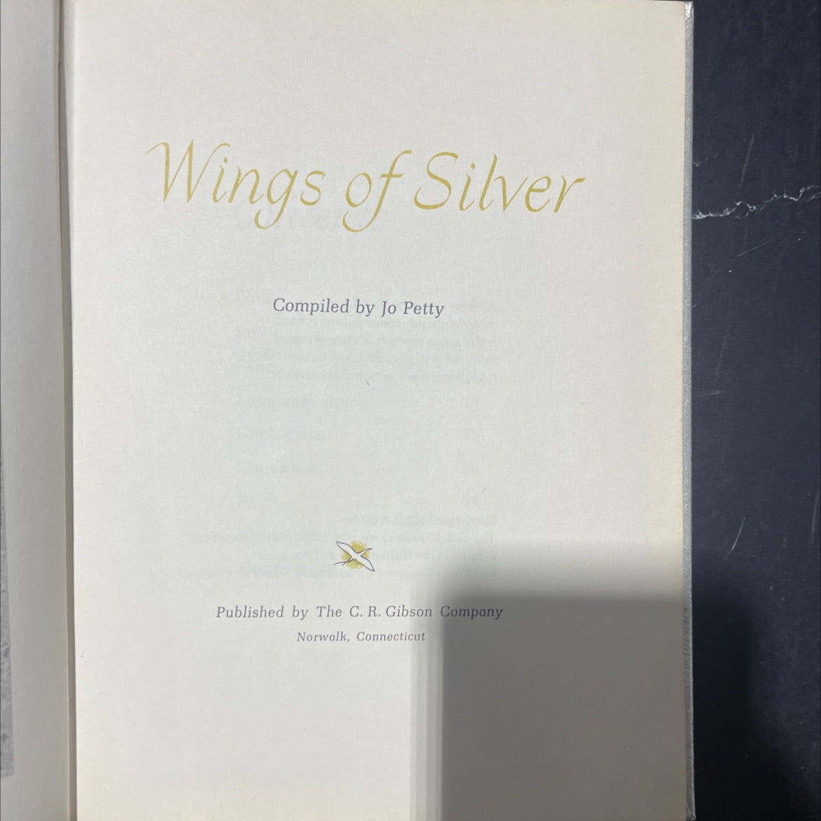 wings of silver book, by jo petty, 1967 Hardcover image 2