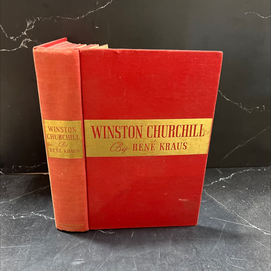 winston churchill a biography book, by rené kraus, 1940 Hardcover image 1