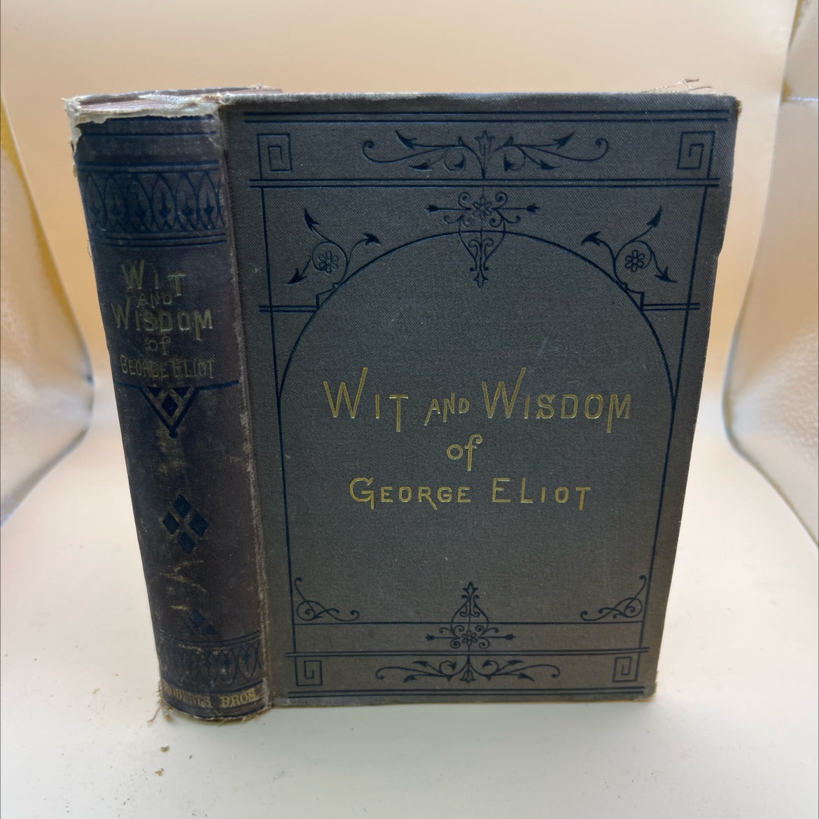 wit and wisdom of george eliot with a biographical memoir book, by George Eliot, 1886 Hardcover, Antique image 1