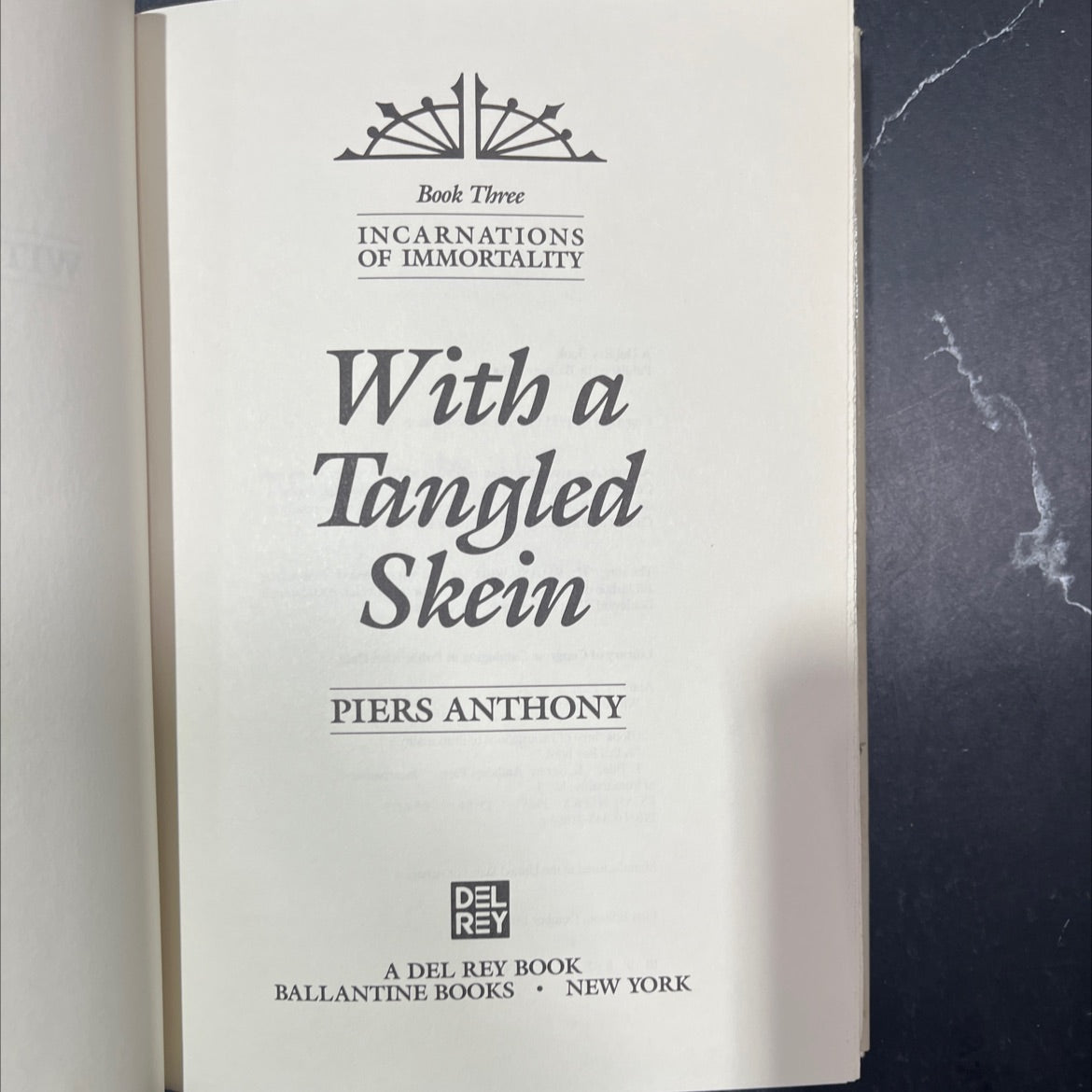 with a tangled skein book, by piers anthony, 1985 Hardcover image 2
