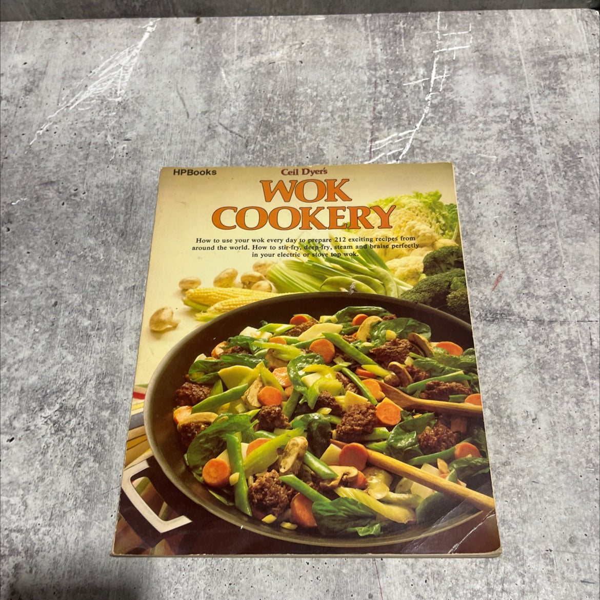 wok cookery book, by Ceil Dyer, 1983 Paperback image 1
