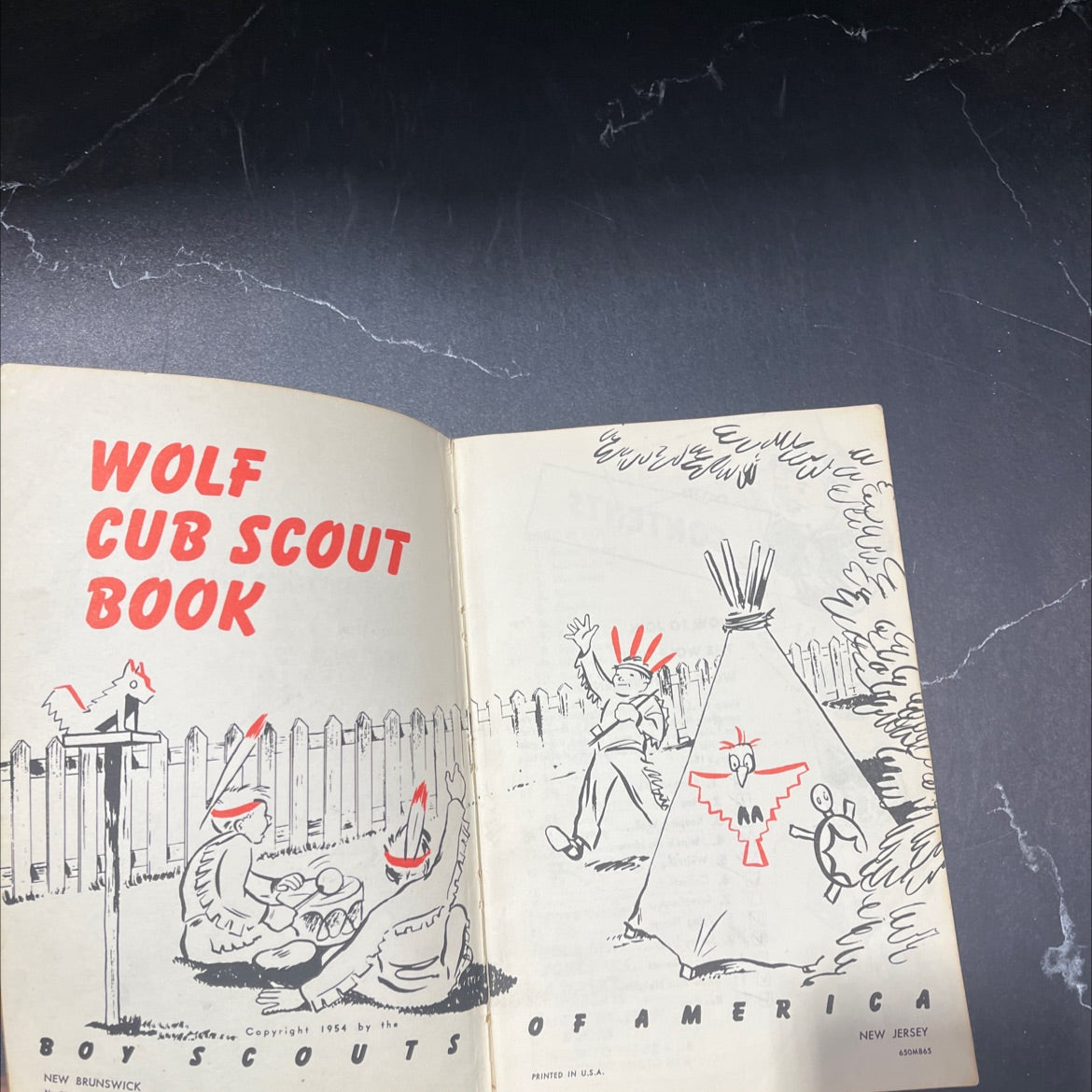 wolf cub scout book new brunswick book, by unknown, 1965 Hardcover image 2