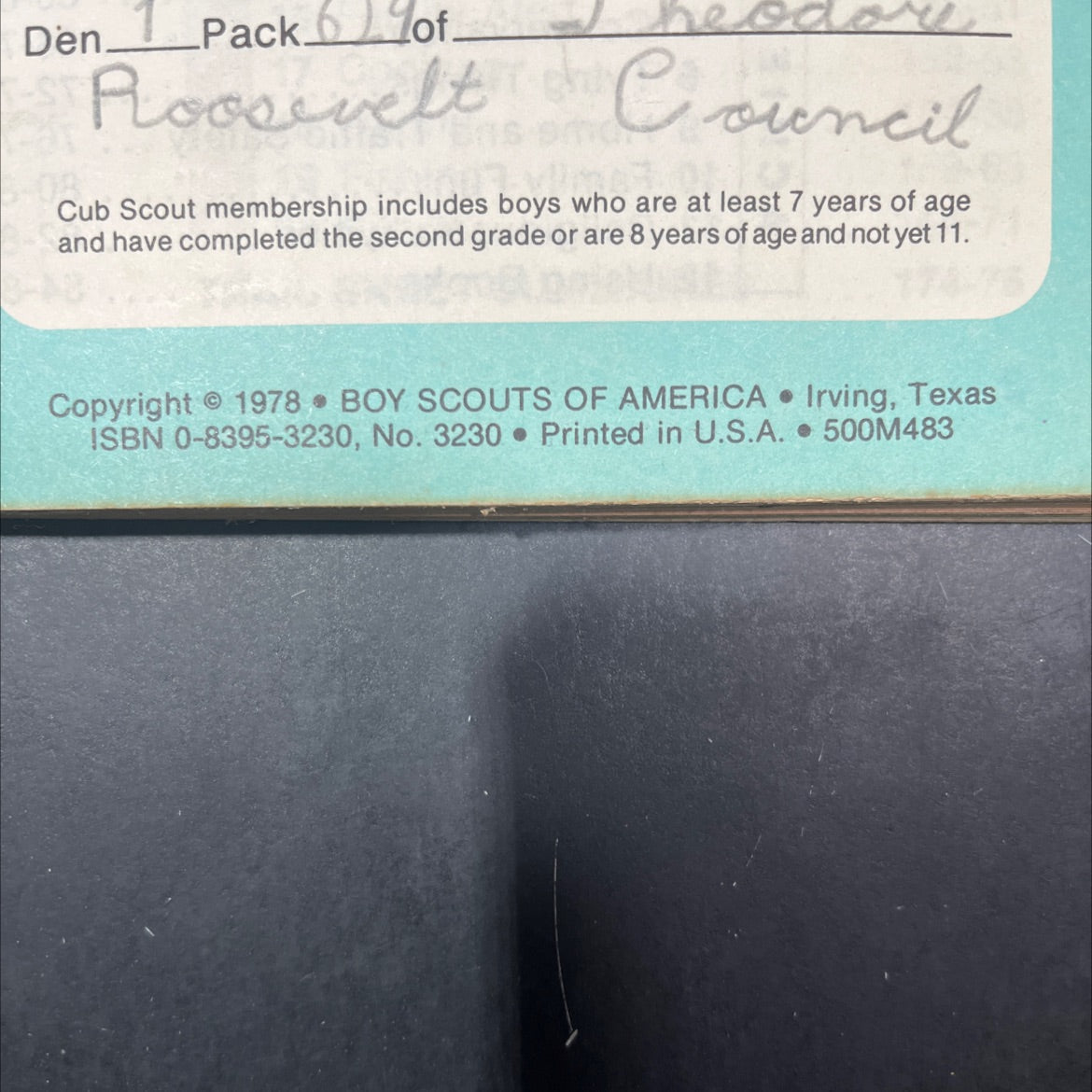 wolf low cub scout book book, by Jamie Faulks, 1978 Hardcover image 3