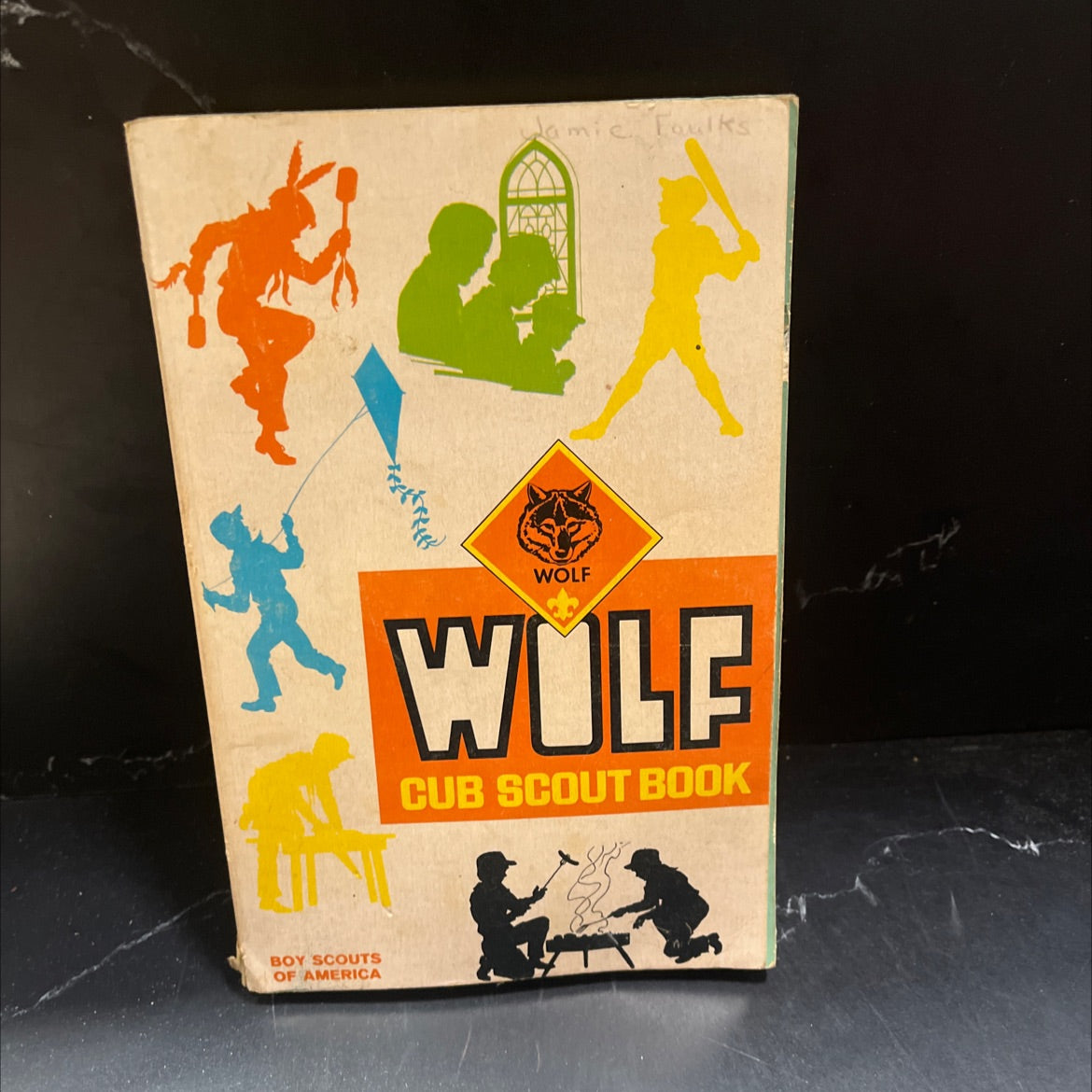 wolf low cub scout book book, by Jamie Faulks, 1978 Hardcover image 1