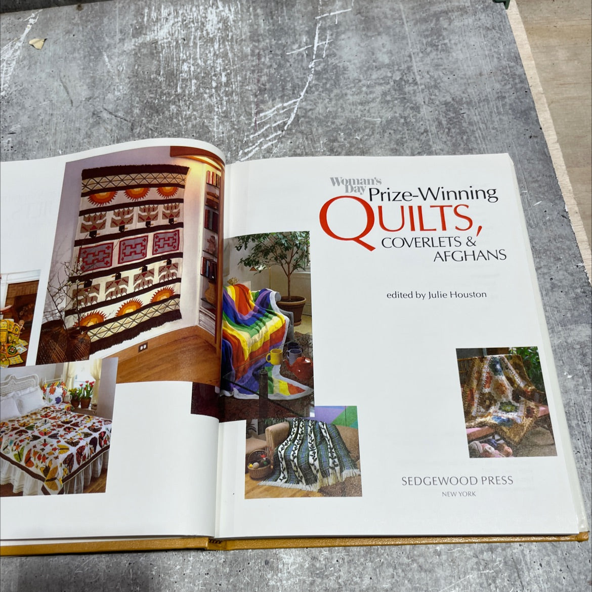 woman's day prize-winning quilts, coverlets & afghans book, by Julie Houston, 1982 Hardcover image 2