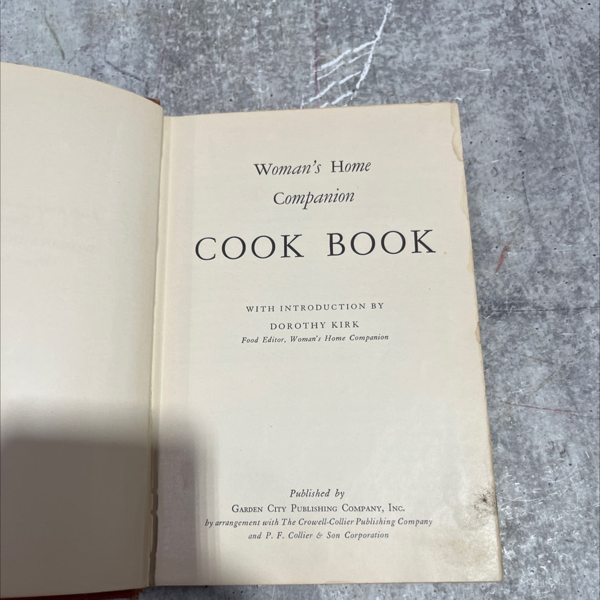 woman's home companion cook book book, by dorothy kirk, 1946 Hardcover image 2