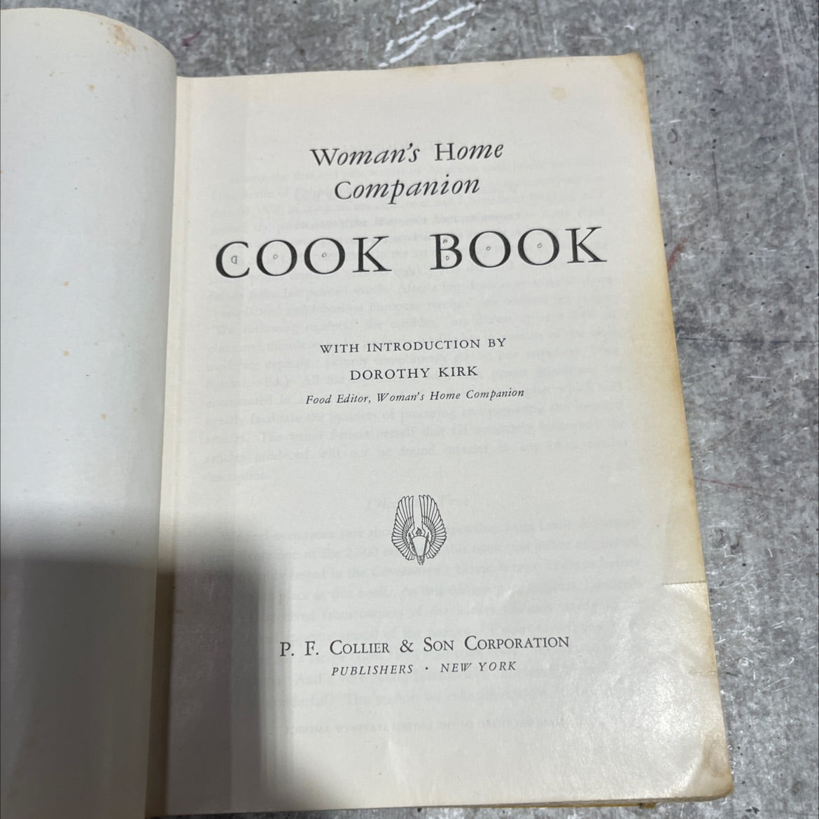 woman's home companion cook book book, by dorothy kirk, 1946 Hardcover image 2