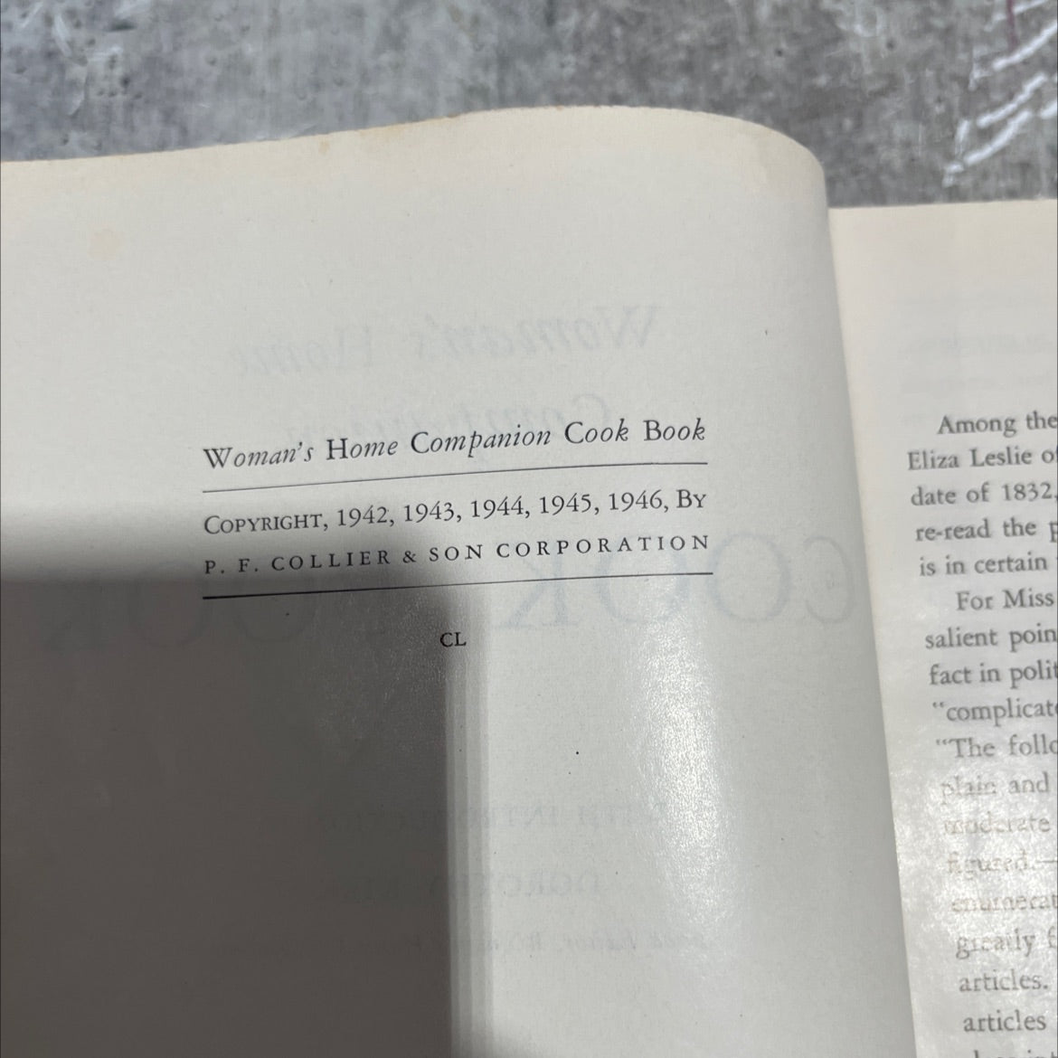 woman's home companion cook book book, by dorothy kirk, 1946 Hardcover image 3