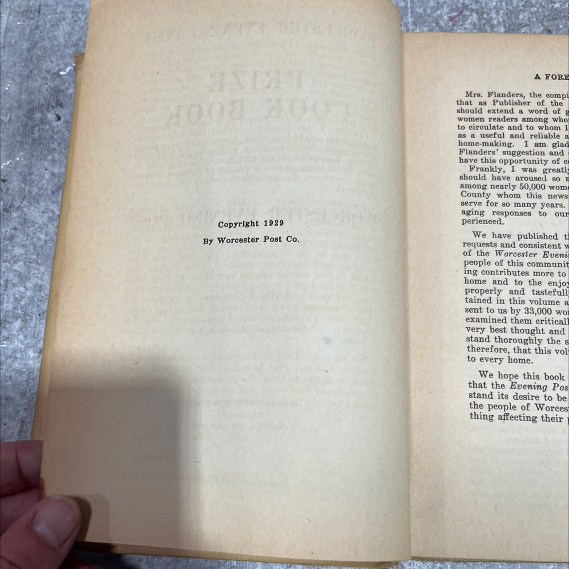 worcester evening post prize cook book book, by lyda flanders, 1933 Hardcover image 3