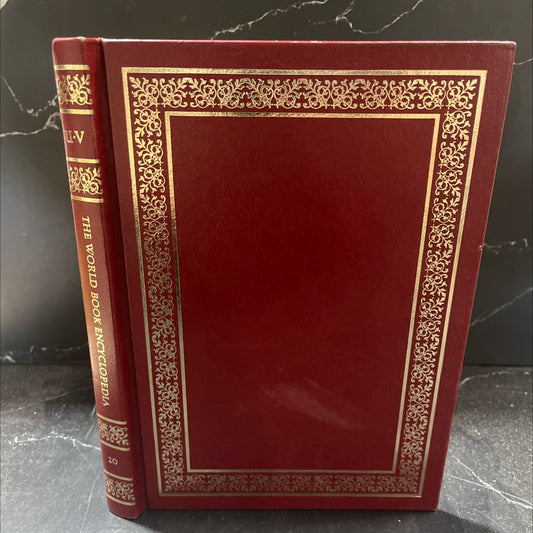 world book encyclopedia u-v volume 20 book, by world book, inc., 1985 Leather image 1