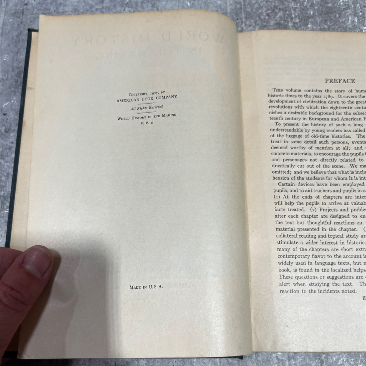 world history in the making book, by albert e. mckinley, ph.d., arthur c. howland, ph.d., matthew l. dann, a.b., 1927 image 3
