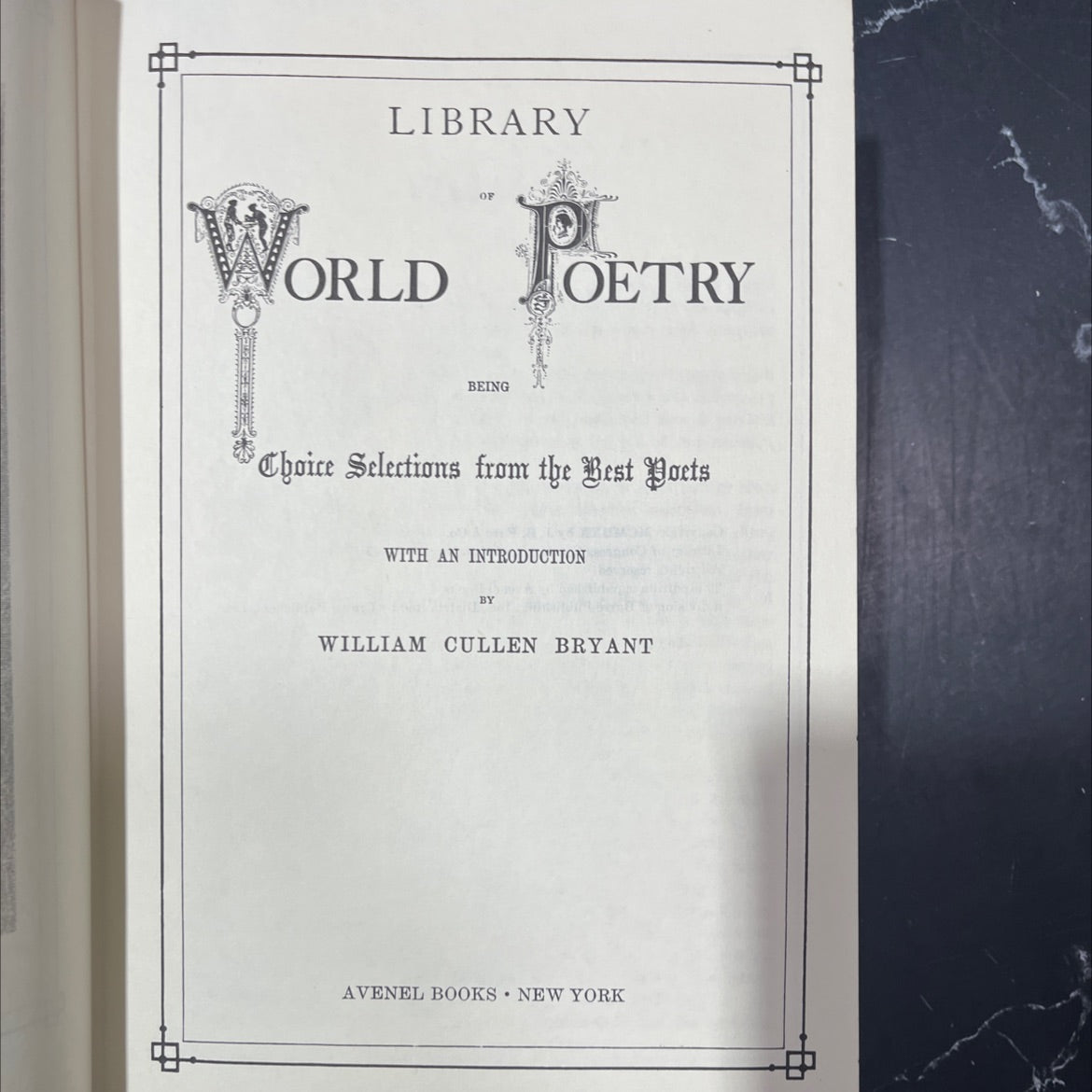 world of being poetry book, by William Cullen Bryant, 1970 Hardcover image 2