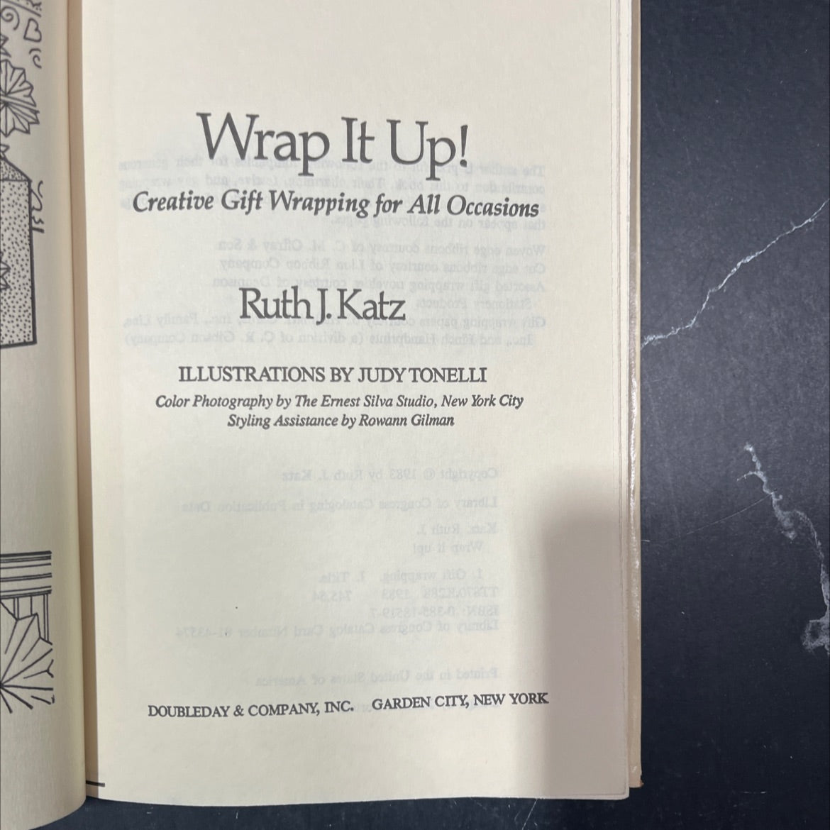 wrap it up! creative gift wrapping for all occasions book, by ruth j. katz, 1983 Hardcover image 2
