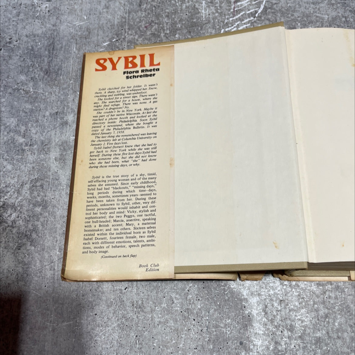 y2 sybil book, by flora rheta schreiber, 1973 Hardcover image 4