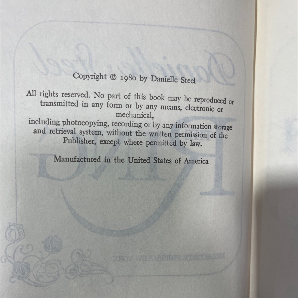 yam dood myd o antibio bubai book, by Danielle Steel, 1980 Hardcover image 3