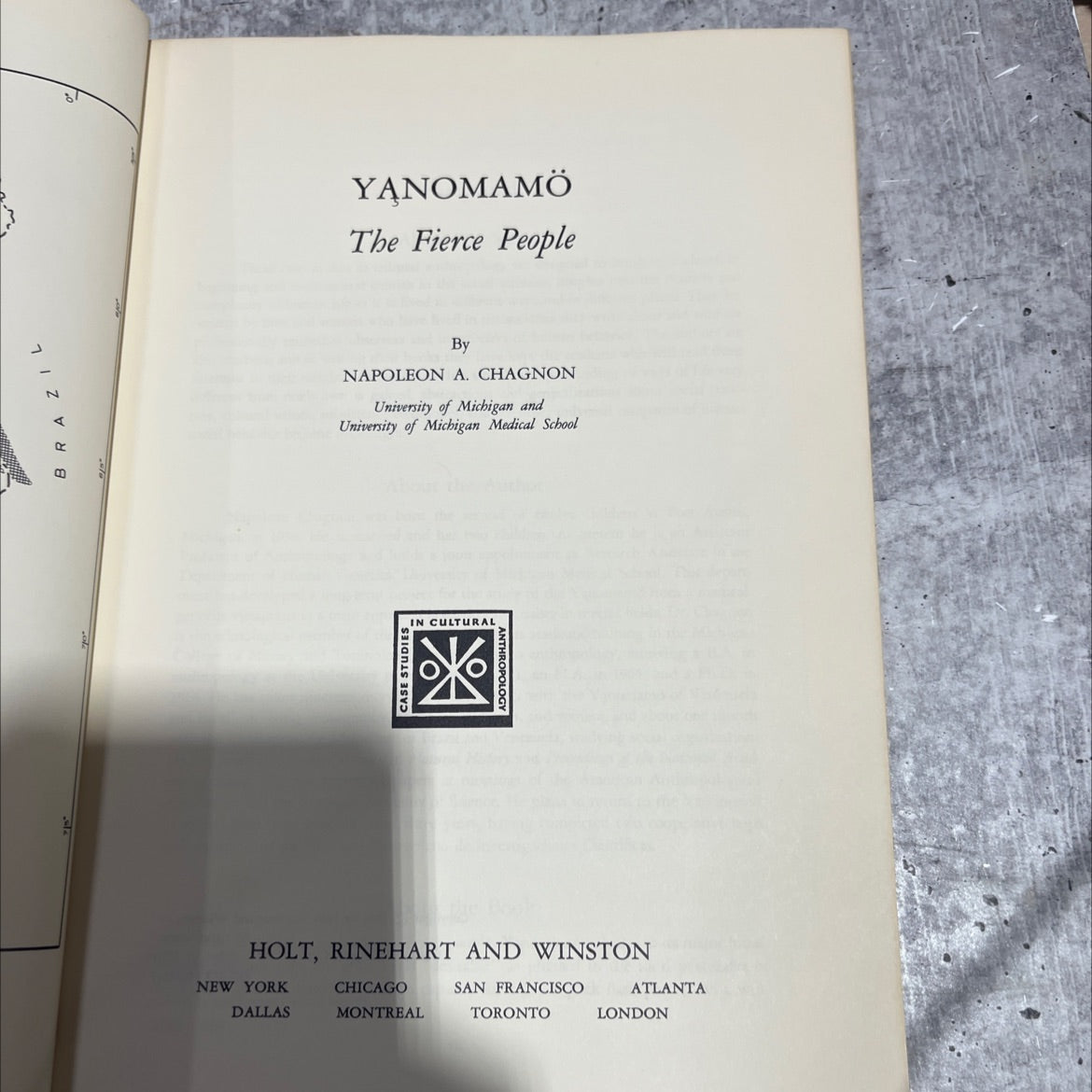 yanomamö the fierce people book, by napoleon a. chagnon, 1968 Paperback image 2