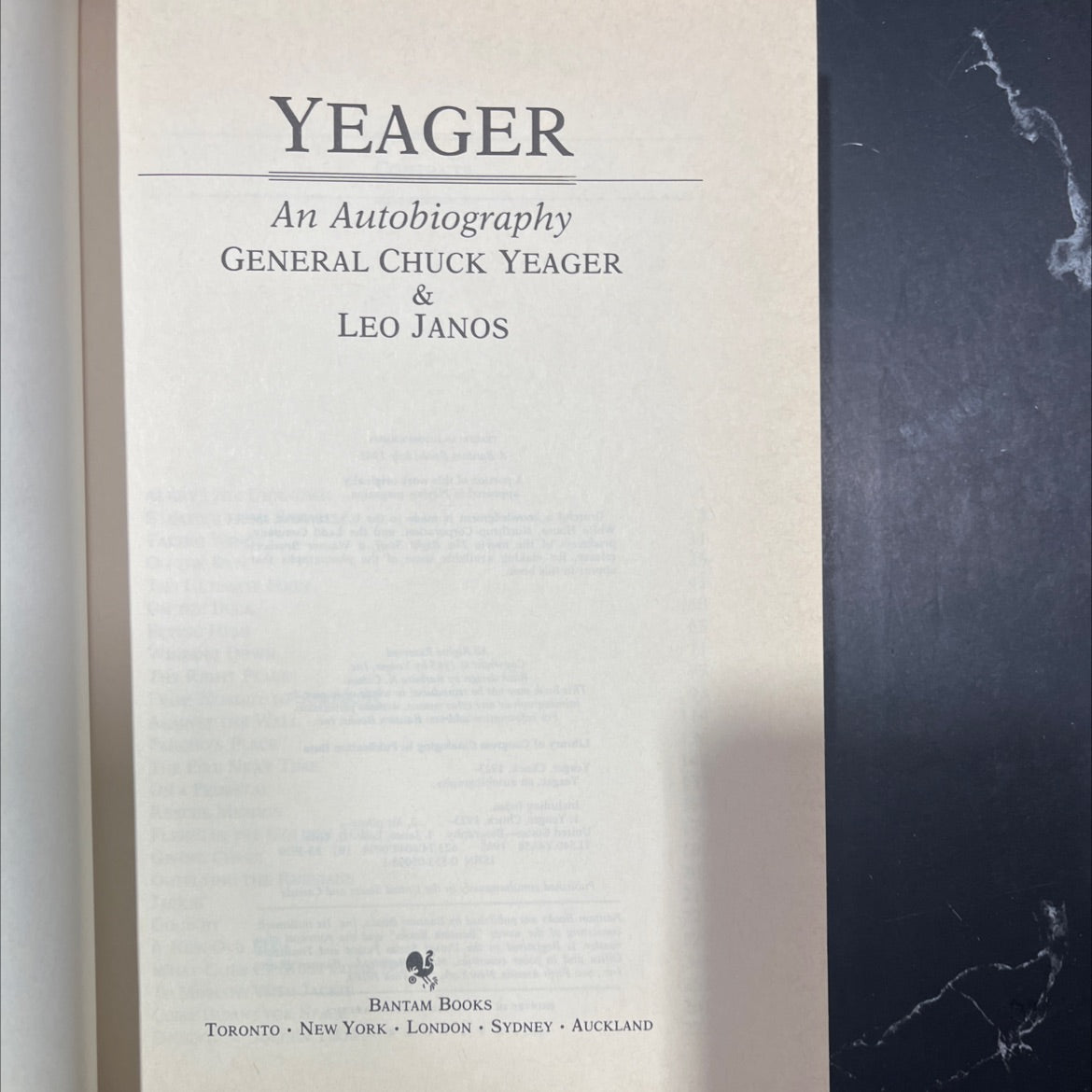 yeager an autobiography book, by chuck yeager & leo janos, 1985 Hardcover image 2