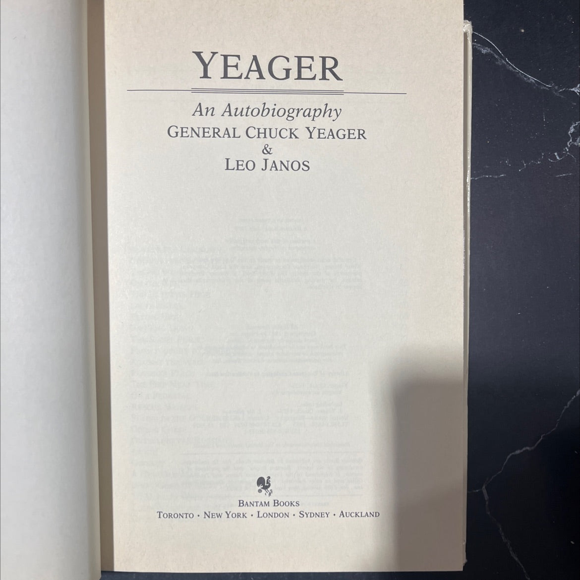 yeager an autobiography book, by chuck yeager & leo janos, 1985 Hardcover image 2