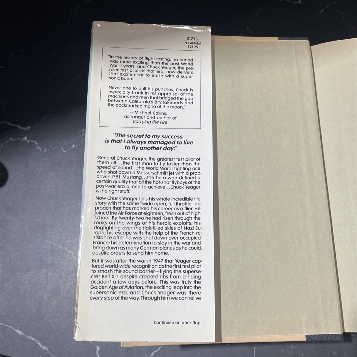 yeager an autobiography book, by chuck yeager & leo janos, 1985 Hardcover image 4