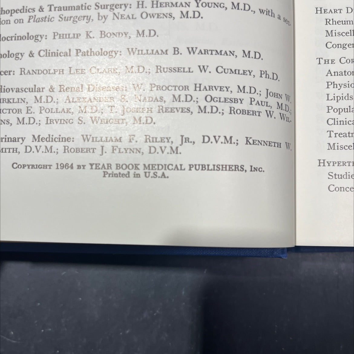 year book of cardiovascular and renal diseases book, by unknown, 1964 Hardcover image 3