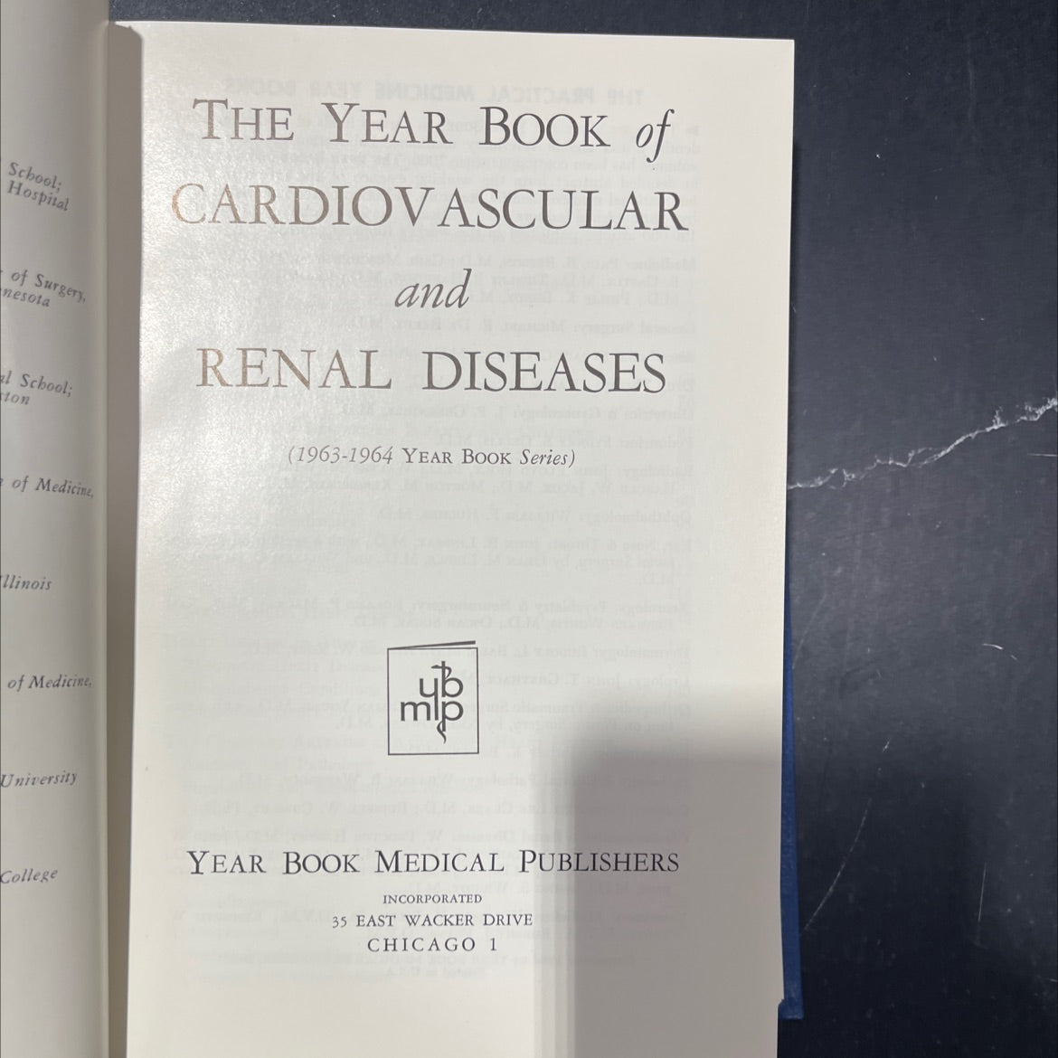 year book of cardiovascular and renal diseases book, by unknown, 1964 Hardcover image 2