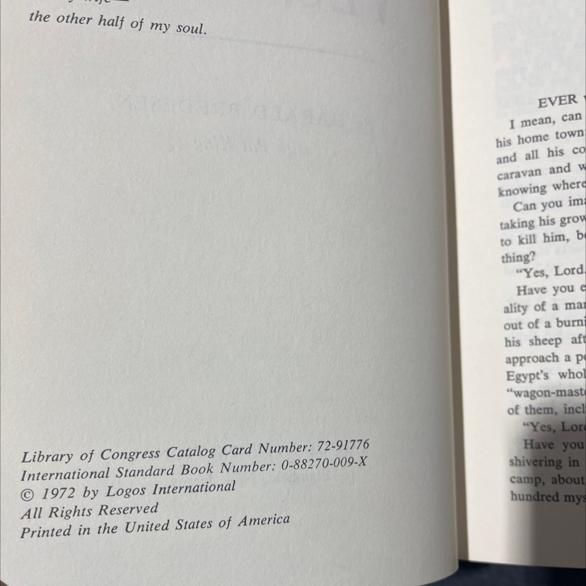 yes, lord book, by harald bredesen with pat king, 1972 Hardcover image 3