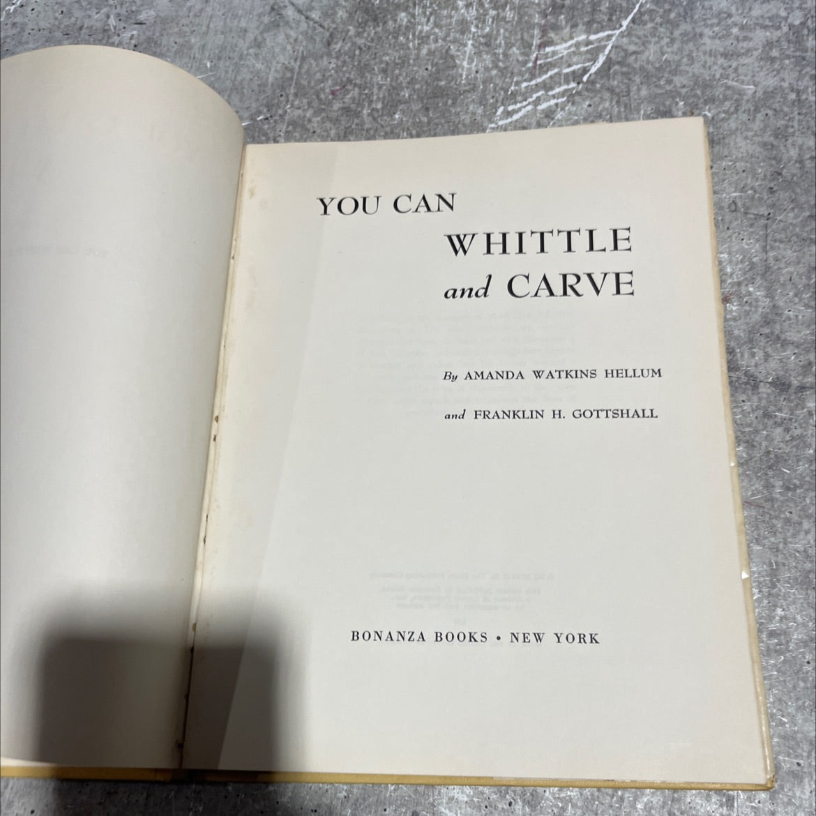 you can whittle and carve book, by amanda watkins hellum, franklin h. gottschall, 1942 Hardcover image 2