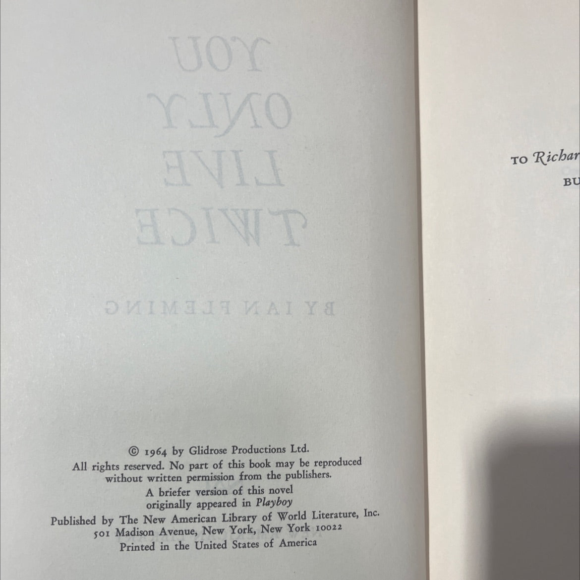 you only live twice book, by ian fleming, 1964 Hardcover image 3