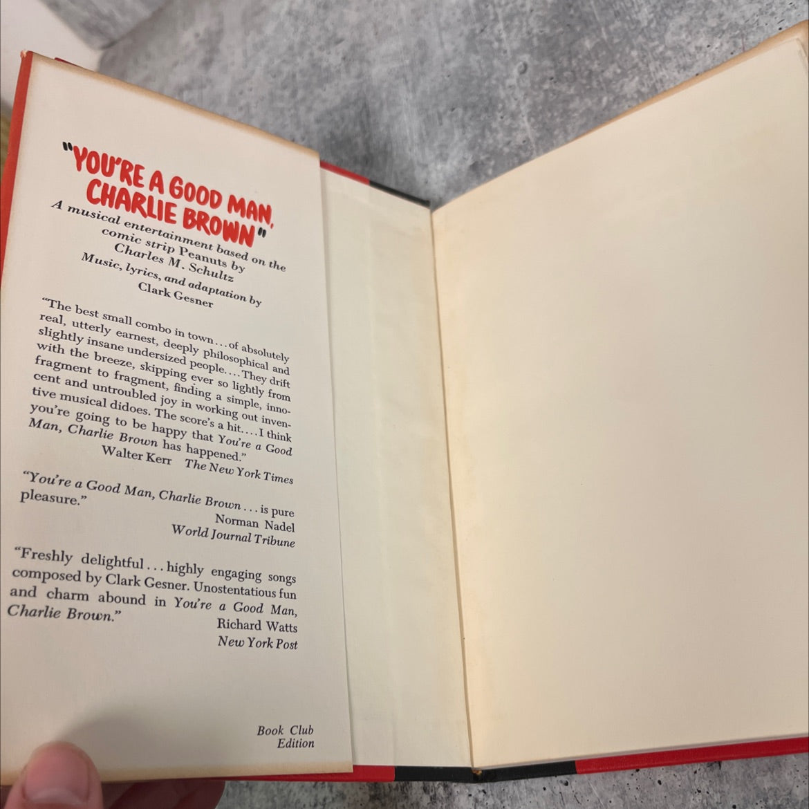 you're a good man, charlie brown book, by Clark Gesner, 1967 Hardcover image 4