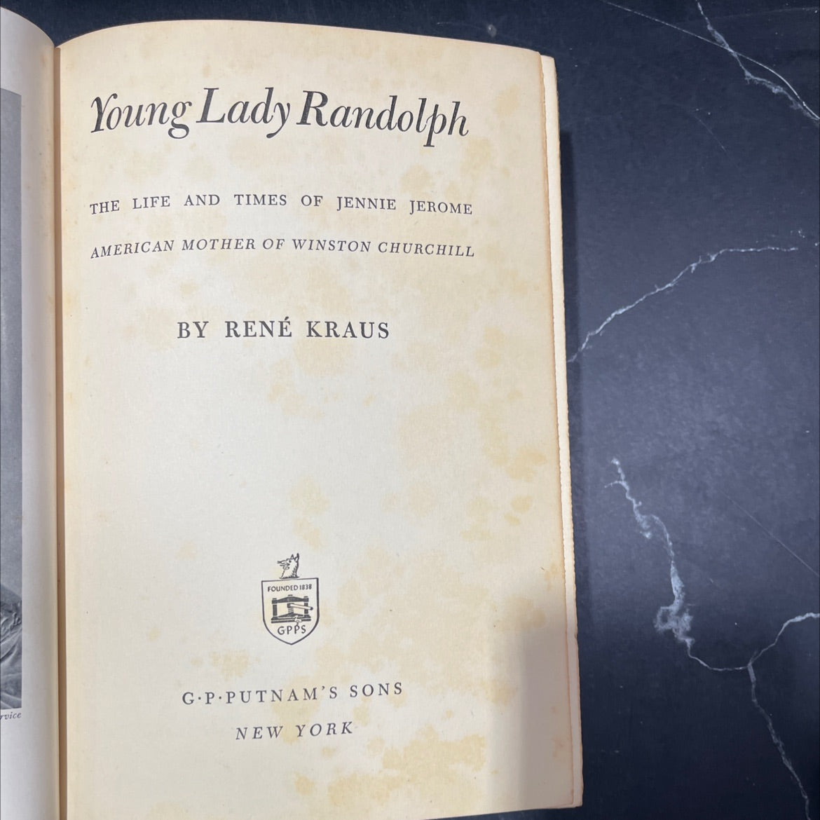 young lady randolph the life and times of jennie jerome american mother of winston churchill book, by rené kraus, 1943 image 2
