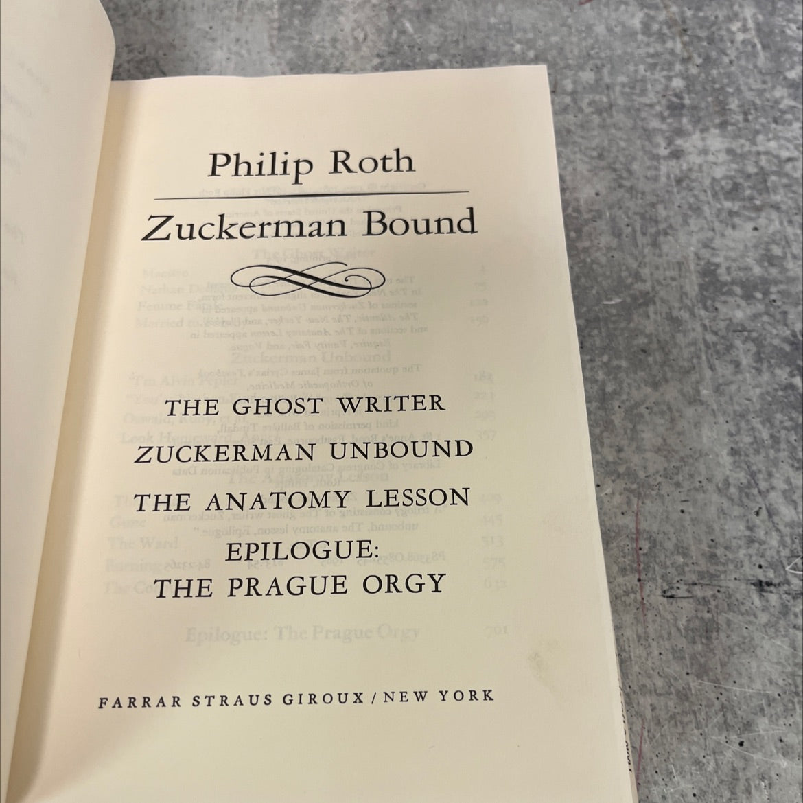 zuckerman bound book, by philip roth, 1985 Hardcover image 2