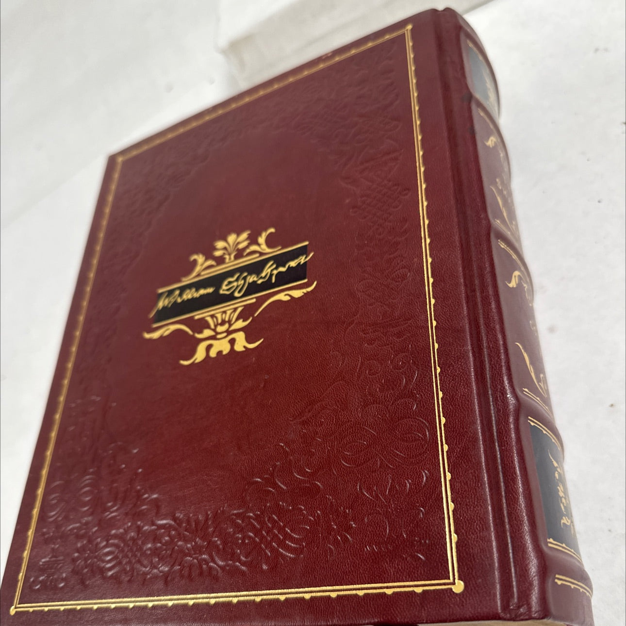 The Yale Shakespeare, gorgeous modern leather book  -  books