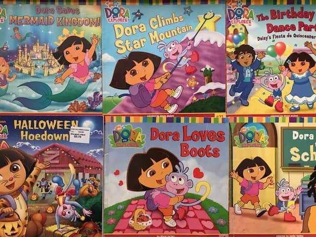 TheBookBundler Bulk Books 10 Books Dora the Explorer Books