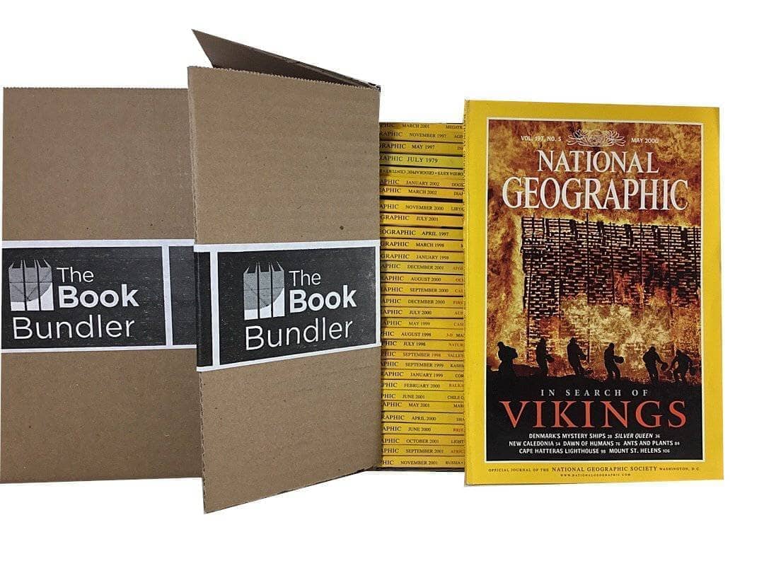 TheBookBundler Bulk Books 10 Magazines / Premium Used National Geographic Magazines