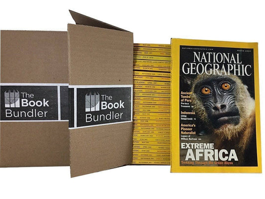 TheBookBundler Bulk Books 10 Magazines / Premium Used National Geographic Magazines