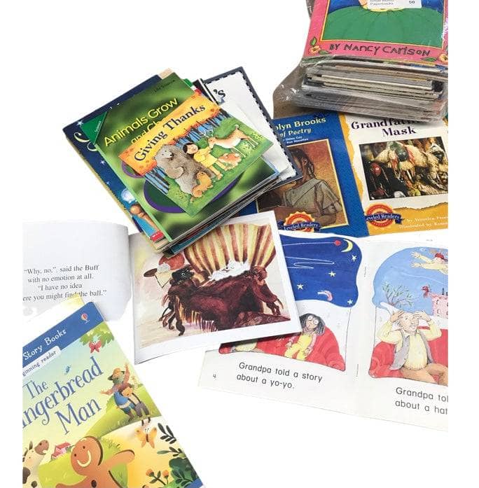 TheBookBundler Bulk Books 100 books Small Illustrated Paperback Mixed Box (Ages 6-9)