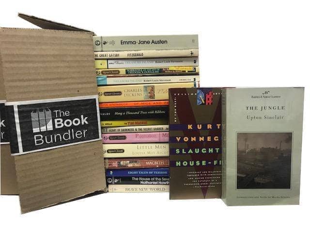 TheBookBundler Bulk Books 15 books / Premium Used Classics of Literature - Mass Market Paperbacks