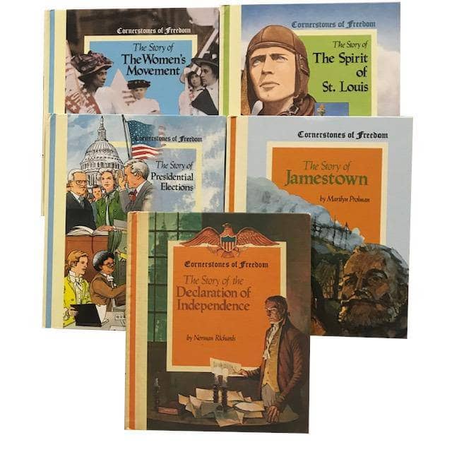 TheBookBundler Bulk Books 5 Books Cornerstones of Freedom <br> History Nonfiction (ages 8-12)