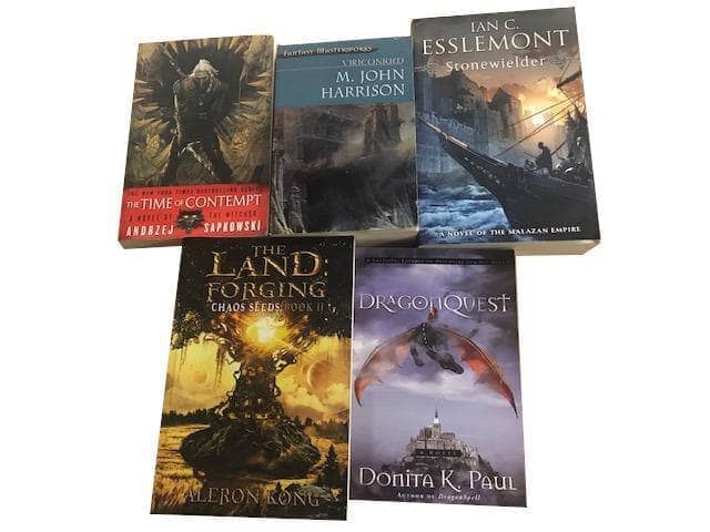 TheBookBundler Bulk Books 5 Books / Premium Used Science Fiction & Fantasy Adventure Books <br> Trade Paperbacks