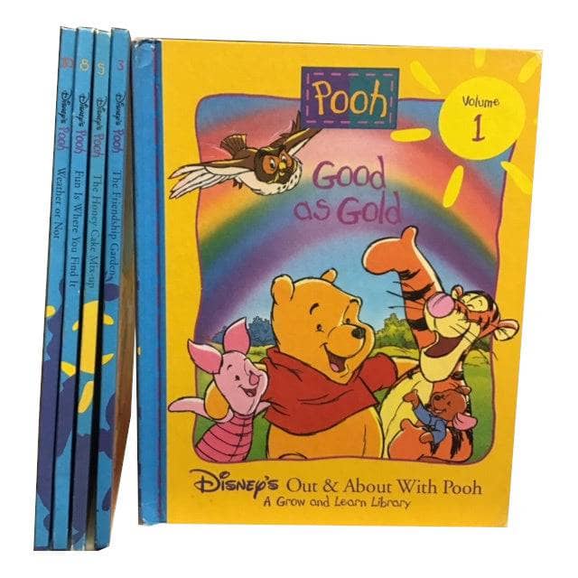TheBookBundler Bulk Books 5 pack Pooh Vintage Winnie the Pooh - Mixed 5 Packs of books
