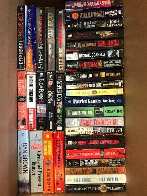 TheBookBundler Bulk Books 75 Mystery Books Mystery Thriller Adult Big Book Box