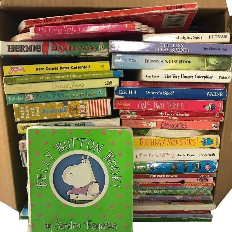 TheBookBundler Bulk Books BEATER Box of Baby Board Books