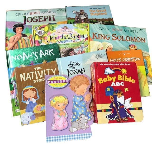 TheBookBundler Bulk Books Christian Baby Toddler (30 Books) Christian Kids Books - Baby Toddler Mixed Box (Ages 0-5)