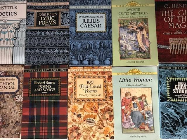 TheBookBundler Bulk Books Dover Classics