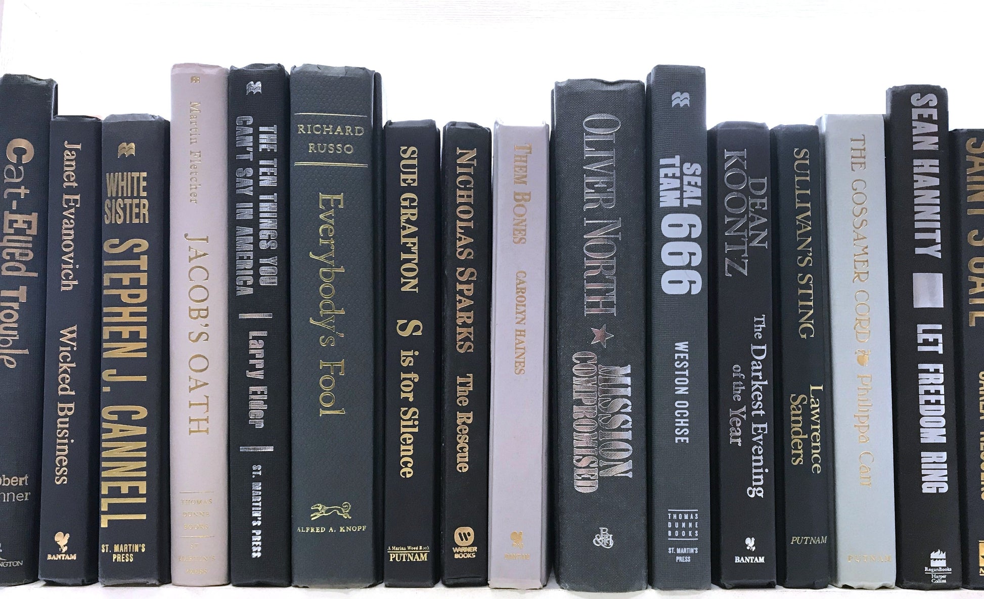 TheBookBundler Hidden 1 Foot Modern Gray Mix Books by the Foot & Color