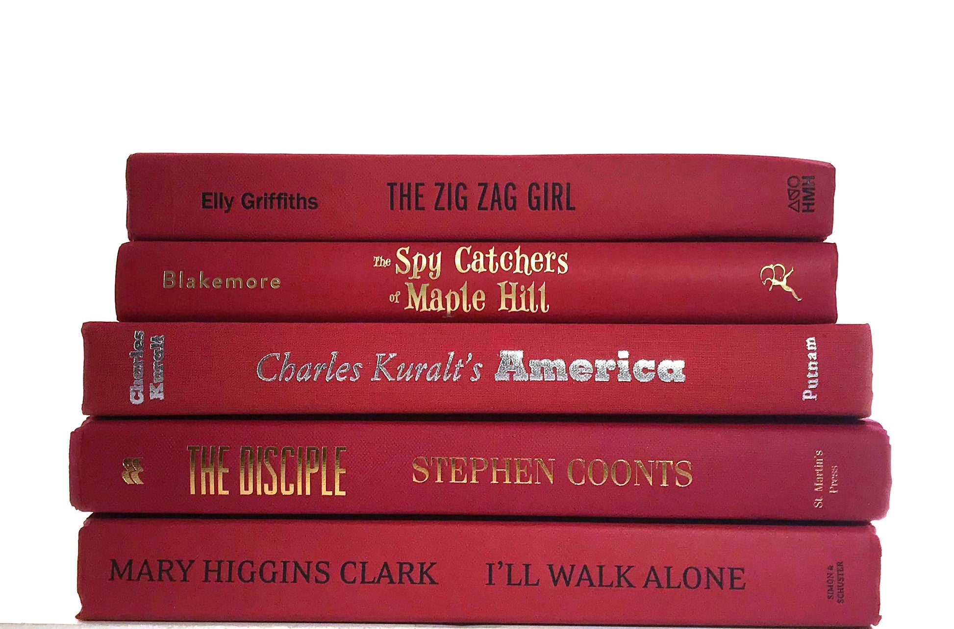 TheBookBundler Hidden 5-6 books (Half-Foot) Modern Red Books by the Foot & Color