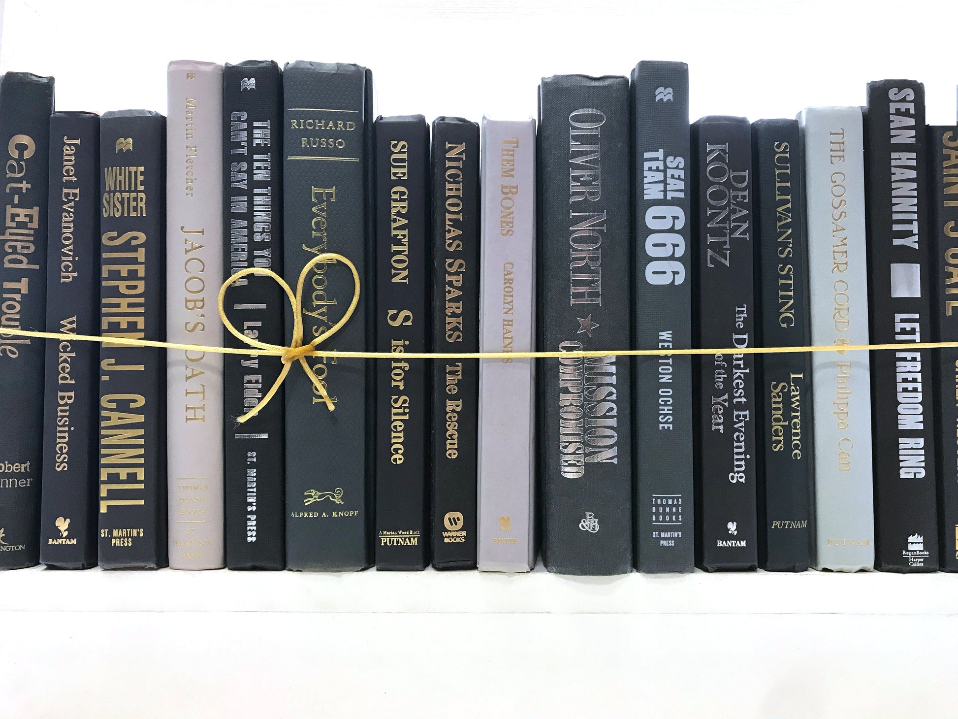 TheBookBundler Hidden Modern Gray Mix Books by the Foot & Color