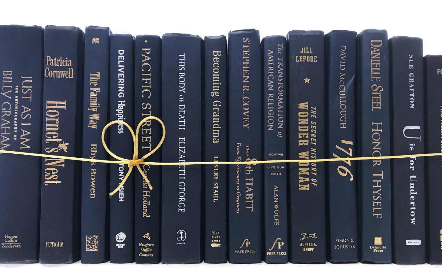 TheBookBundler Hidden Modern Navy Books by the Foot & Color